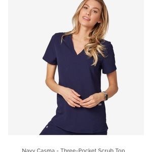 FIGS scrub top navy